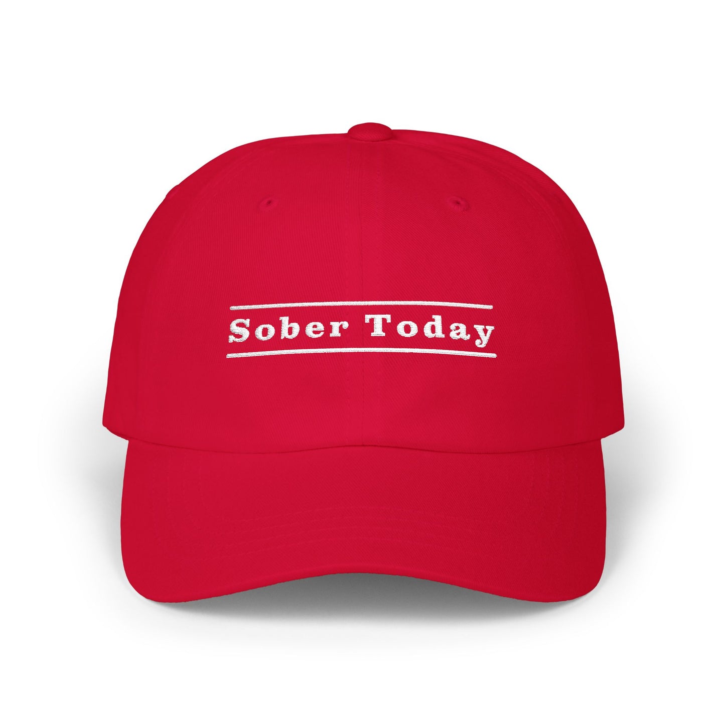 Haler Smith Dad Cap - Sober Today 3 - White