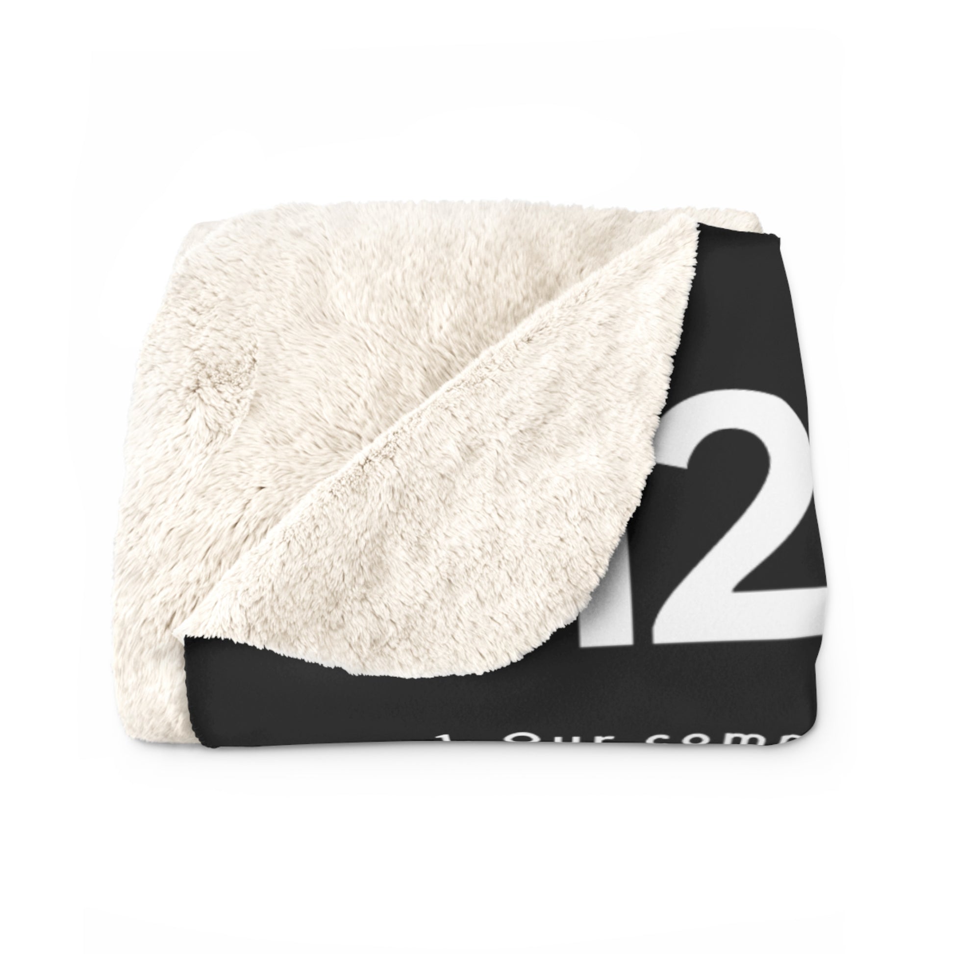 Haler Smith - Home Decor - Haler Smith Sherpa Fleece Blanket - 12 Traditions - Black