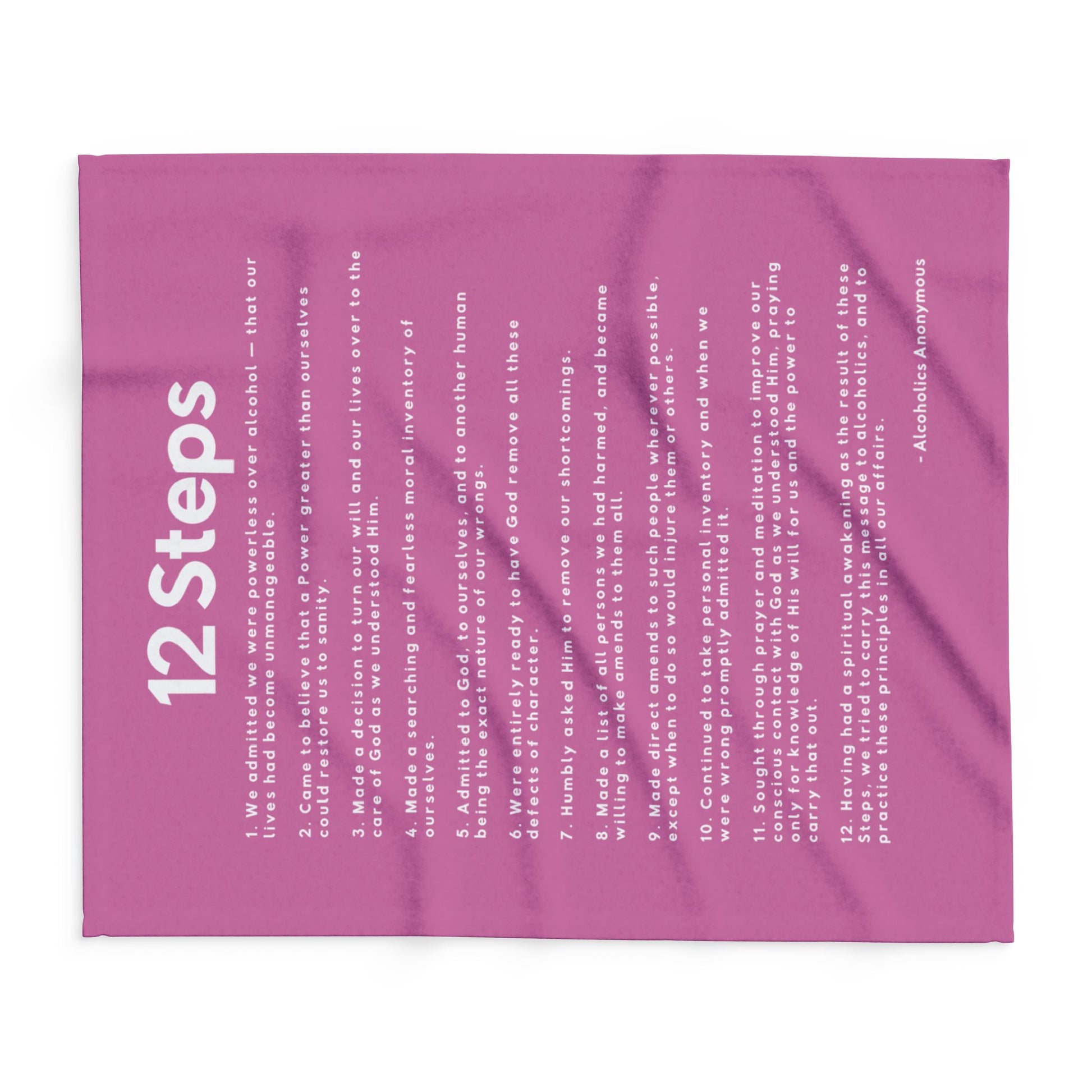 Haler Smith - Home Decor - Haler Smith Polar Fleece Blanket - 12 Steps - Light Pink