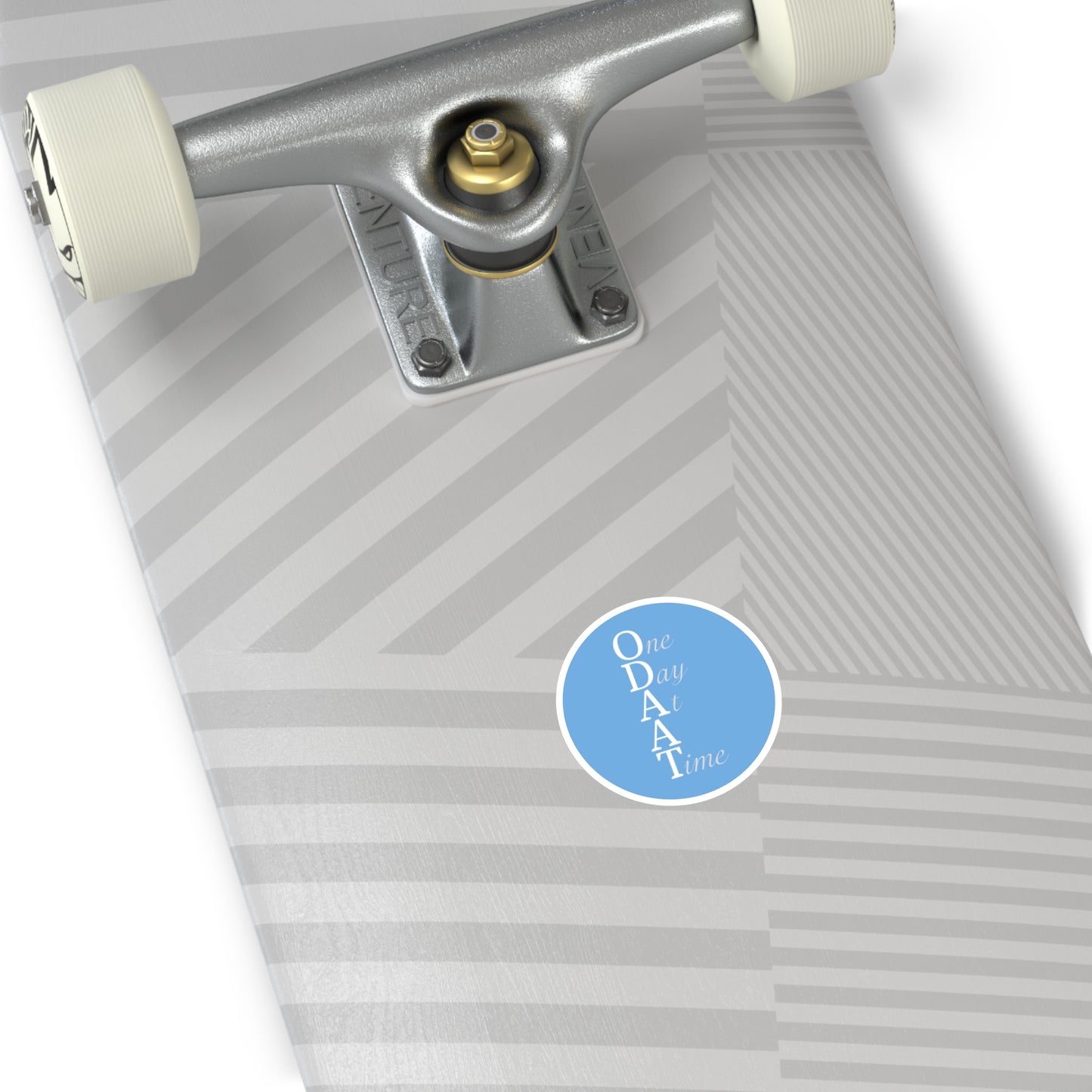 Haler Smith Vinyl Round Sticker - ODAAT - Light Blue