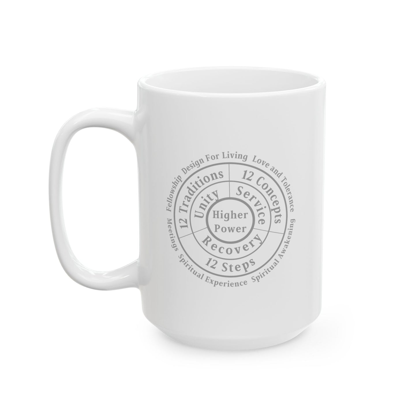 Haler Smith - Mug - Haler Smith Ceramic Mug - Higher Power 1 - Black Letters