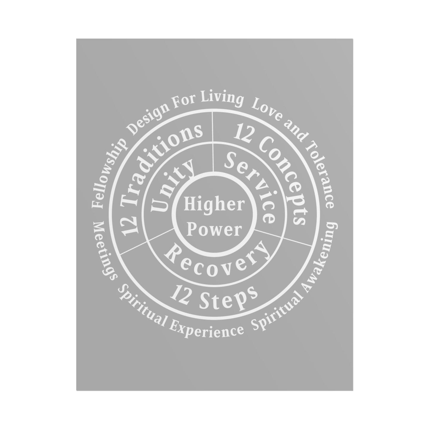 Haler Smith Rolled Poster - Higher Power 1 - Light Gray Matte Finish