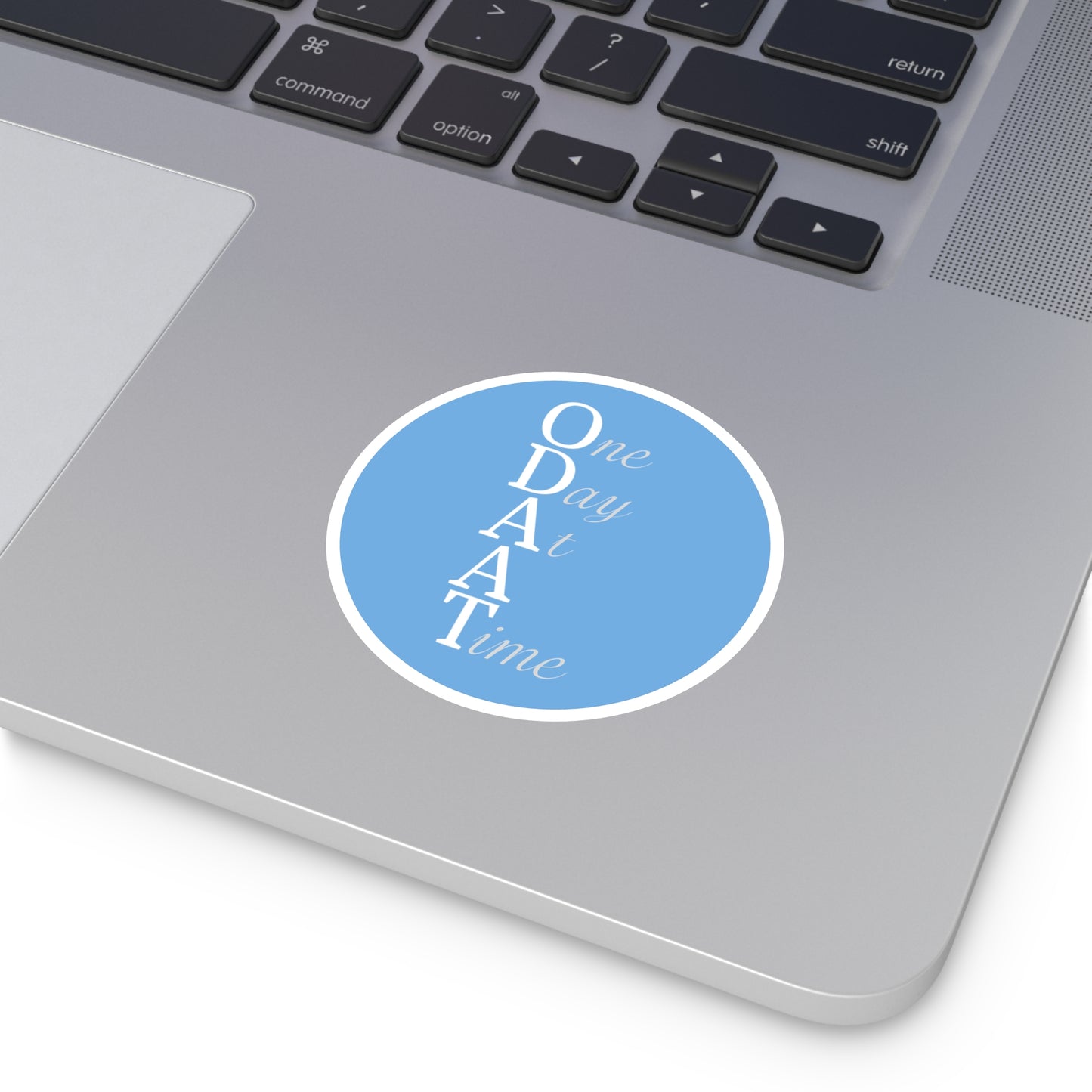 Haler Smith Vinyl Round Sticker - ODAAT - Light Blue