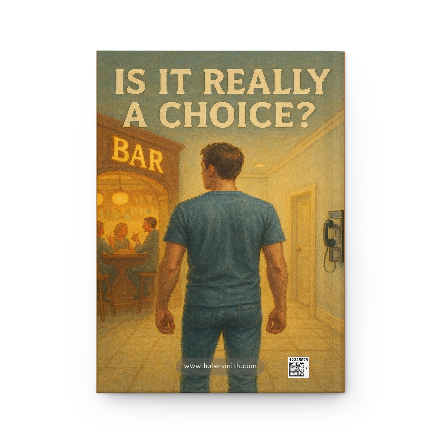 Haler Smith Hardcover Journal - Daily Journal - Is It Really A Choice - Bar and Phone