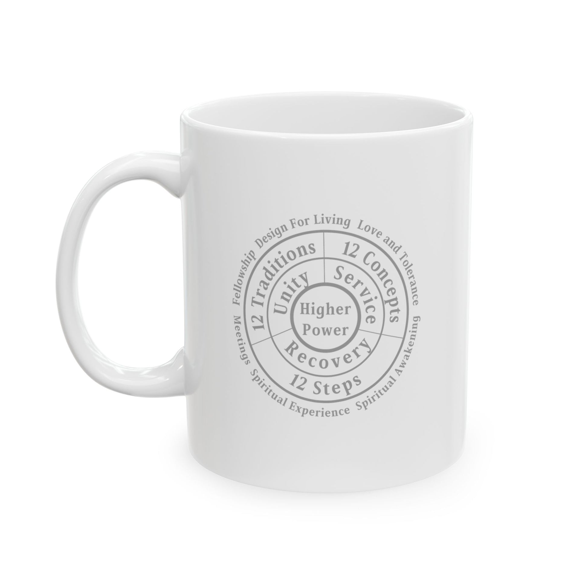 Haler Smith - Mug - Haler Smith Ceramic Mug - Higher Power 1 - Black Letters