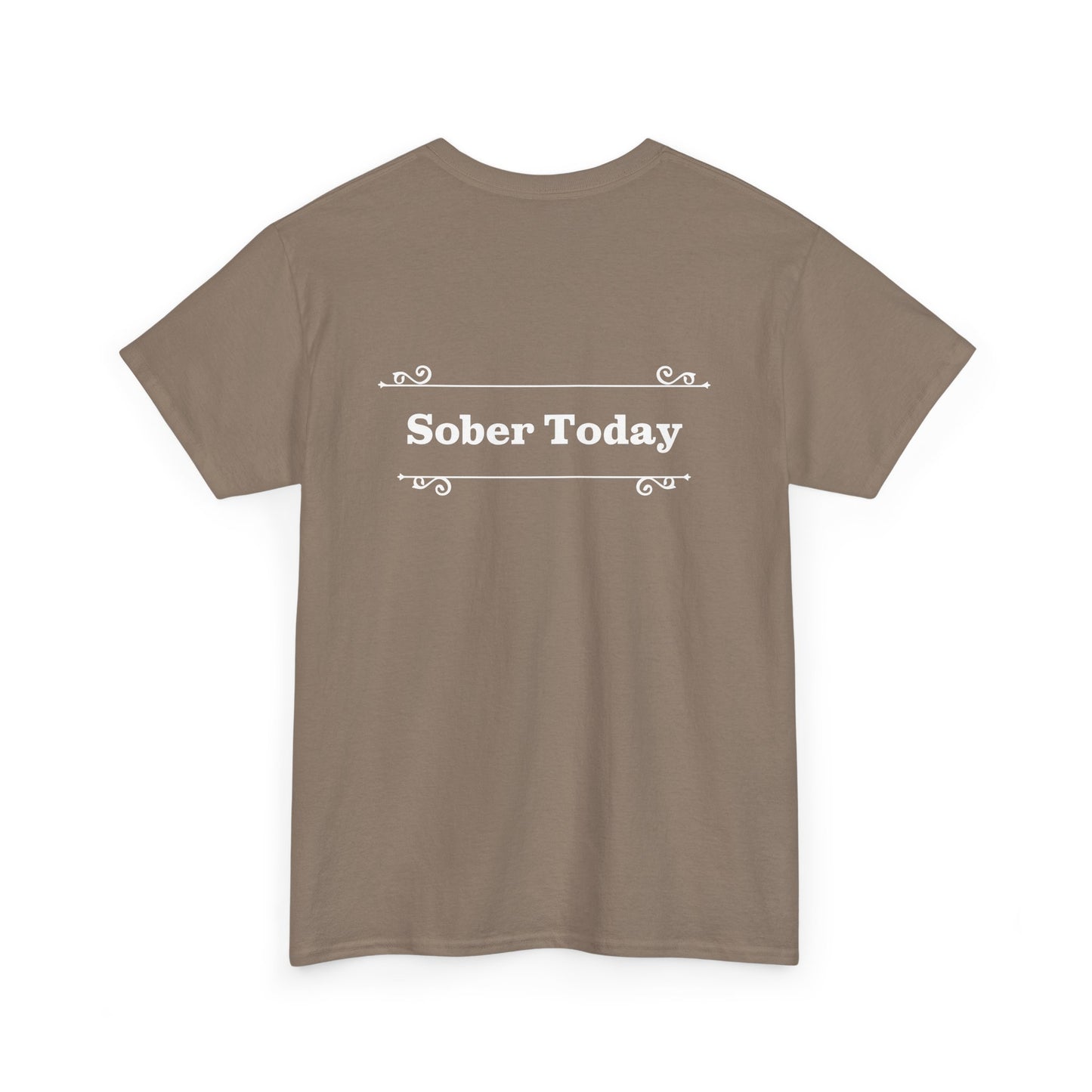 Haler Smith - T-Shirt - Haler Smith Heavy Cotton Short Sleeve Tee - Sober Today 1 - S - XL