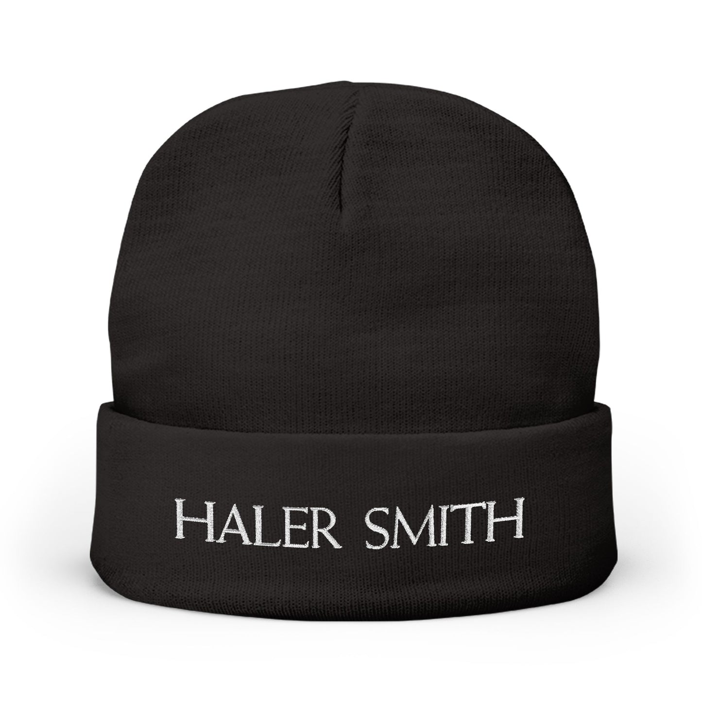 Haler Smith Knit Beanie - HALER SMITH - White Letters