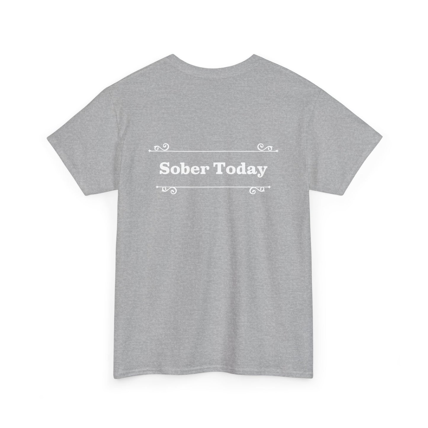 Haler Smith - T-Shirt - Haler Smith Heavy Cotton Short Sleeve Tee - Sober Today 1 - S - XL