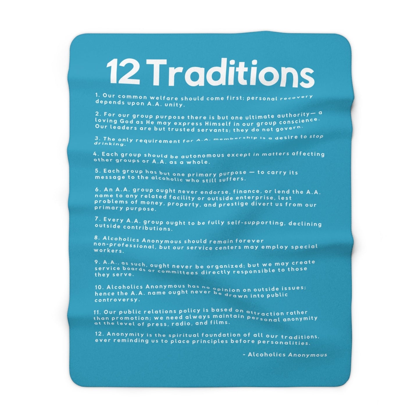 Haler Smith - Home Decor - Haler Smith Sherpa Fleece Blanket - 12 Traditions - Turquoise