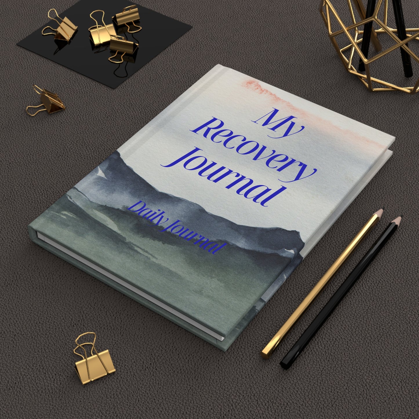 Recovery Hardcover Journal | My Recovery Journal | Mountain Scene