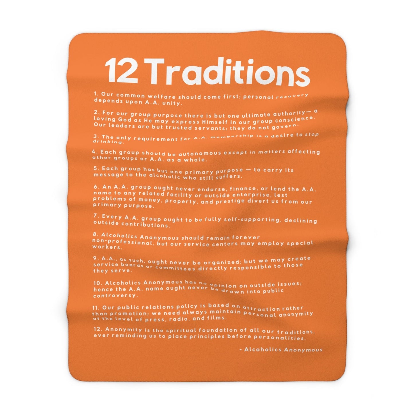 Haler Smith - Home Decor - Haler Smith Sherpa Fleece Blanket - 12 Traditions - Crusta