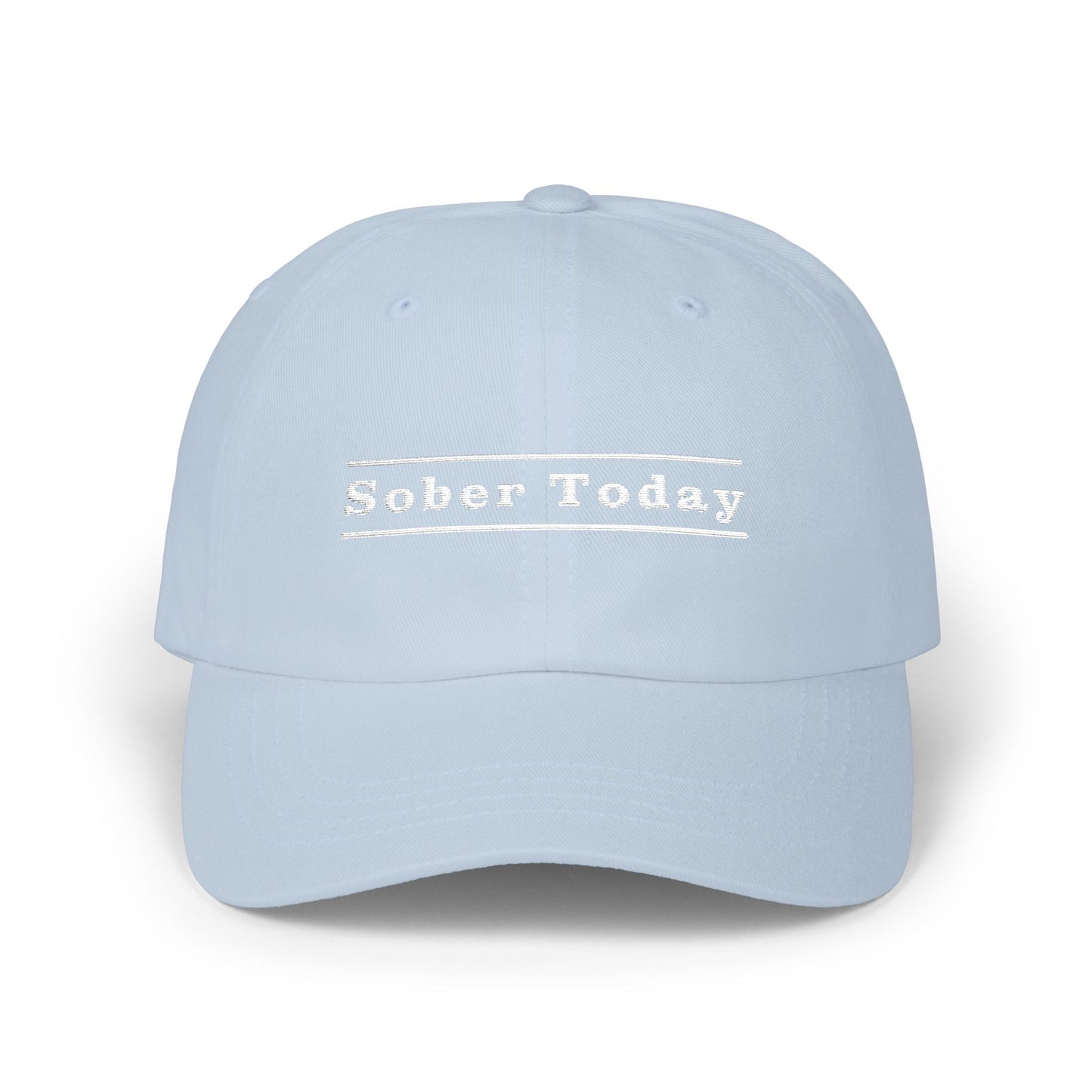 Haler Smith Dad Cap - Sober Today 3 - White