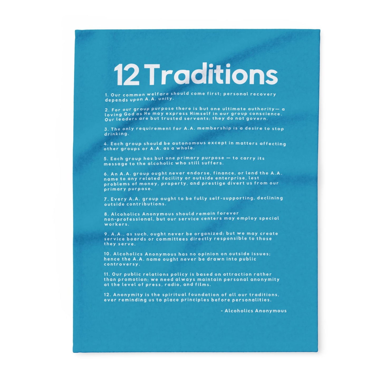 Haler Smith - Home Decor - Haler Smith Polar Fleece Blanket - 12 Traditions - Turquoise