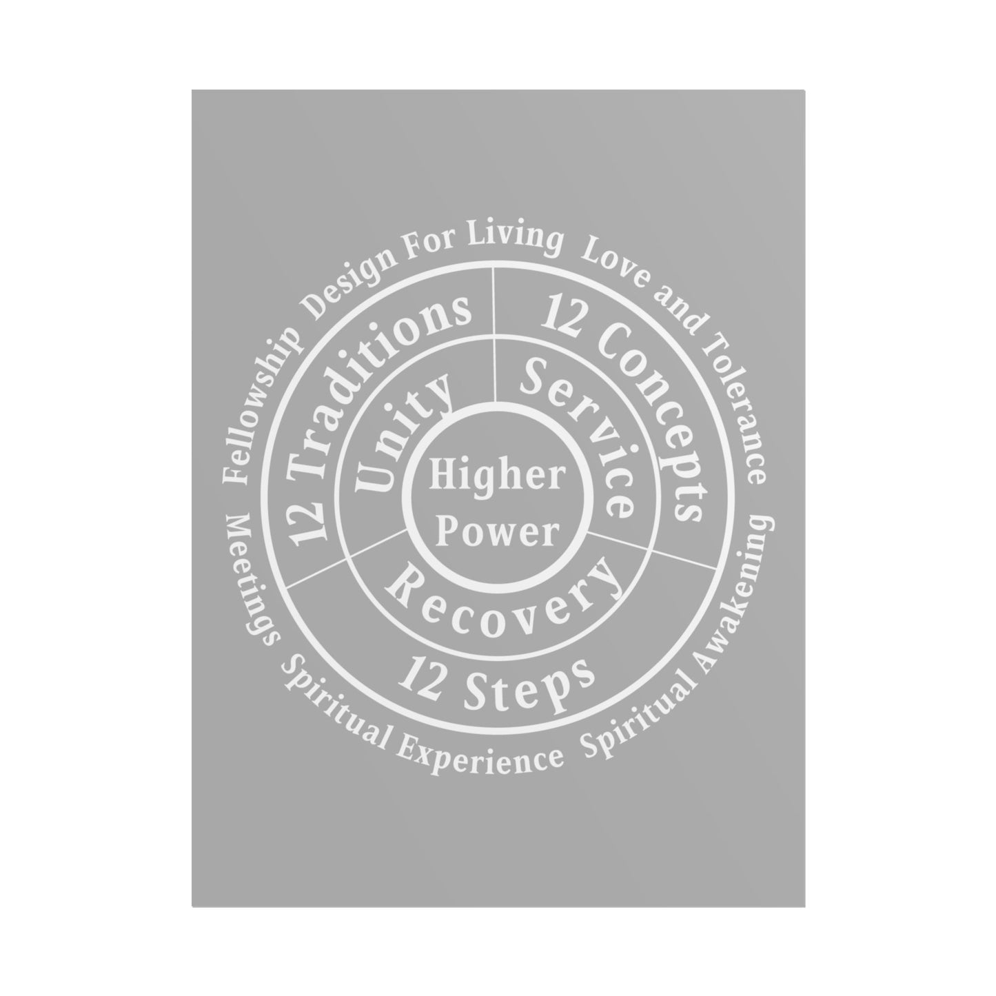 Haler Smith Rolled Poster - Higher Power 1 - Light Gray Matte Finish