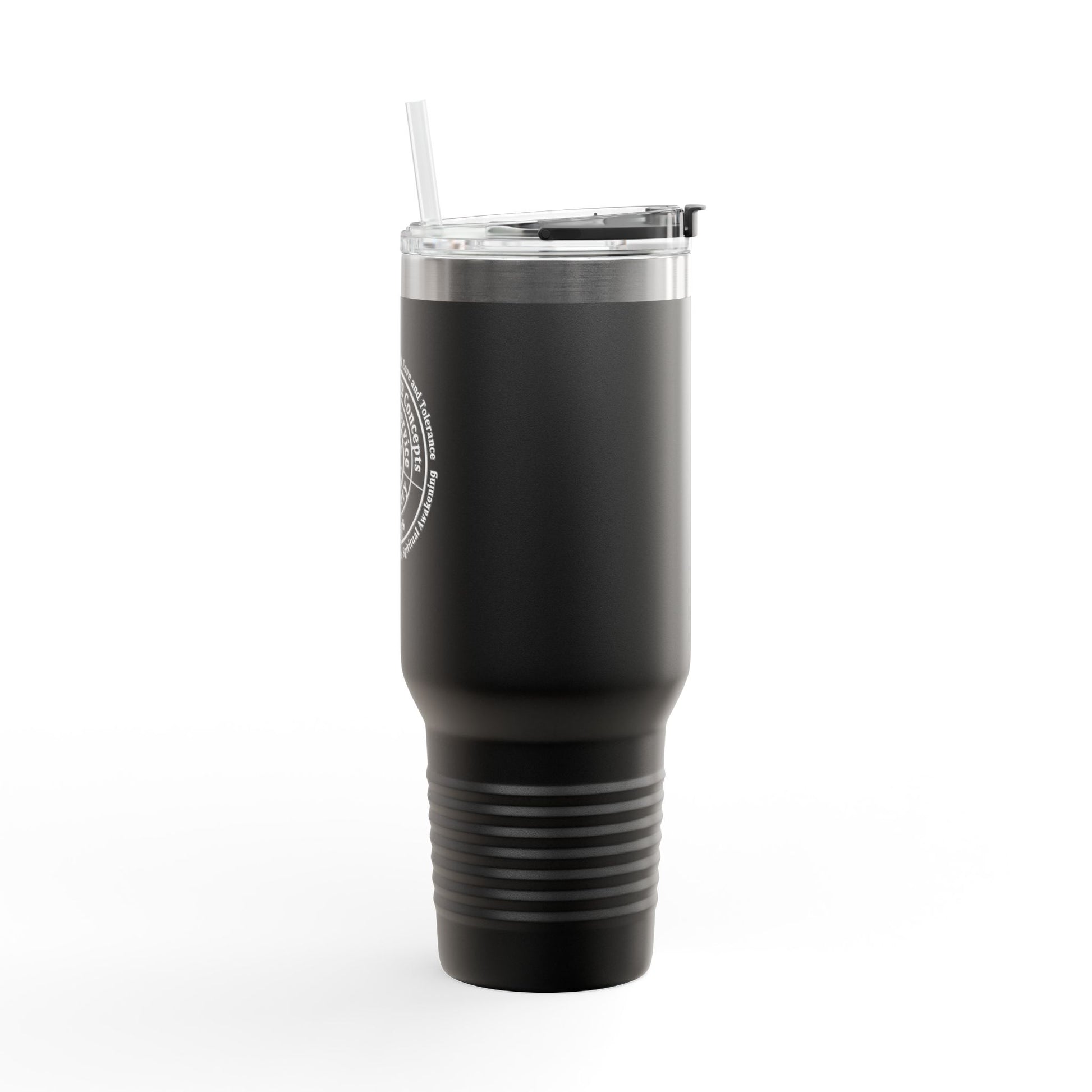 Haler Smith - Mug - Haler Smith Insulated Travel Mug with Straw 40 oz. - Higher Power 1 - White Letters