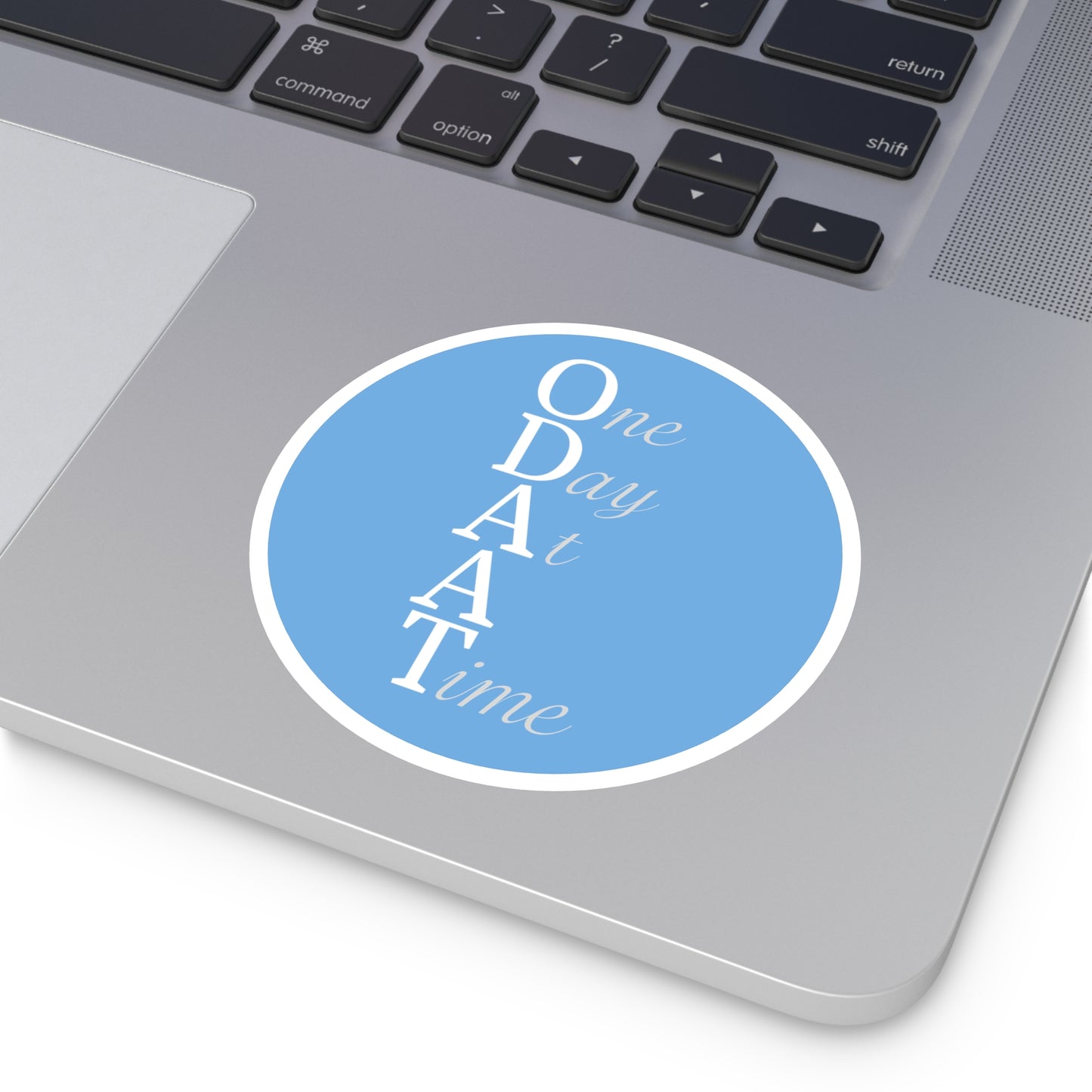 Haler Smith Vinyl Round Sticker - ODAAT - Light Blue