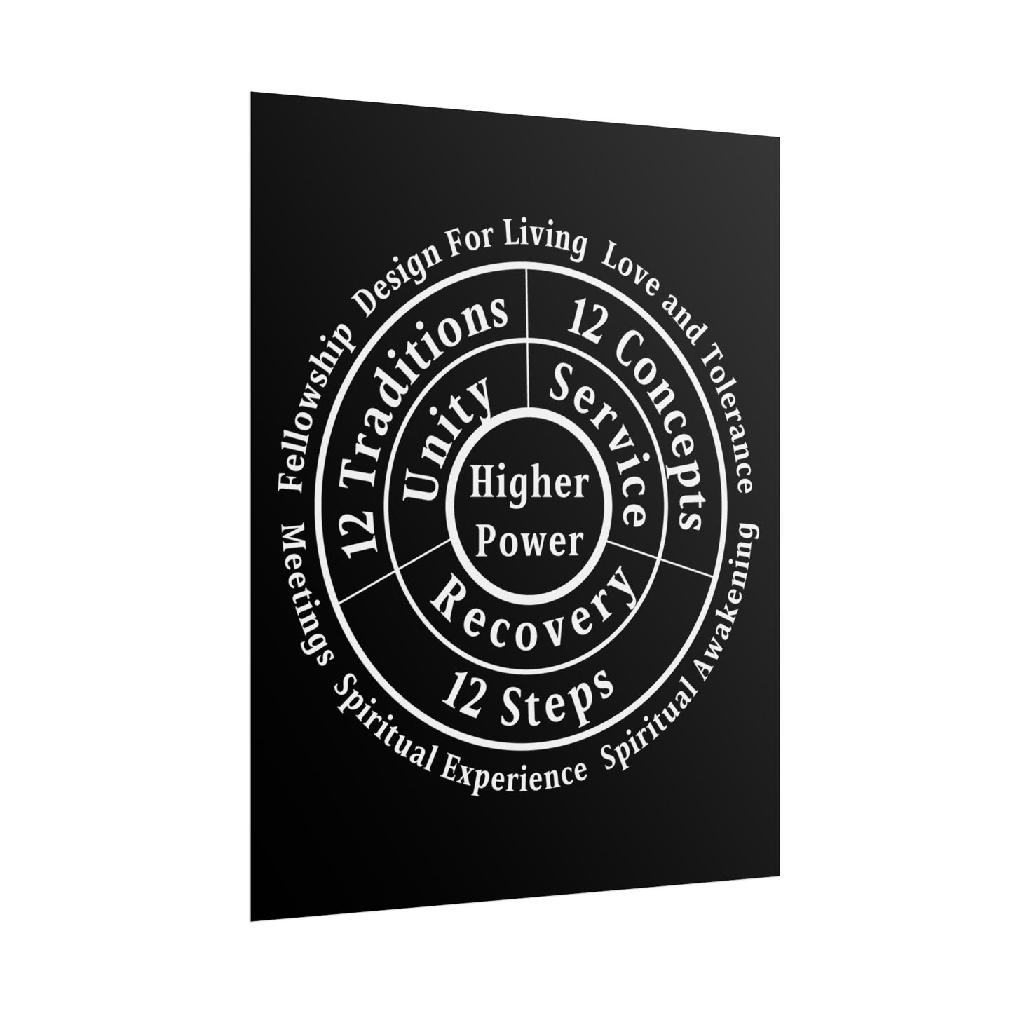 Haler Smith Rolled Poster - Higher Power 1 - Black Matte Finish