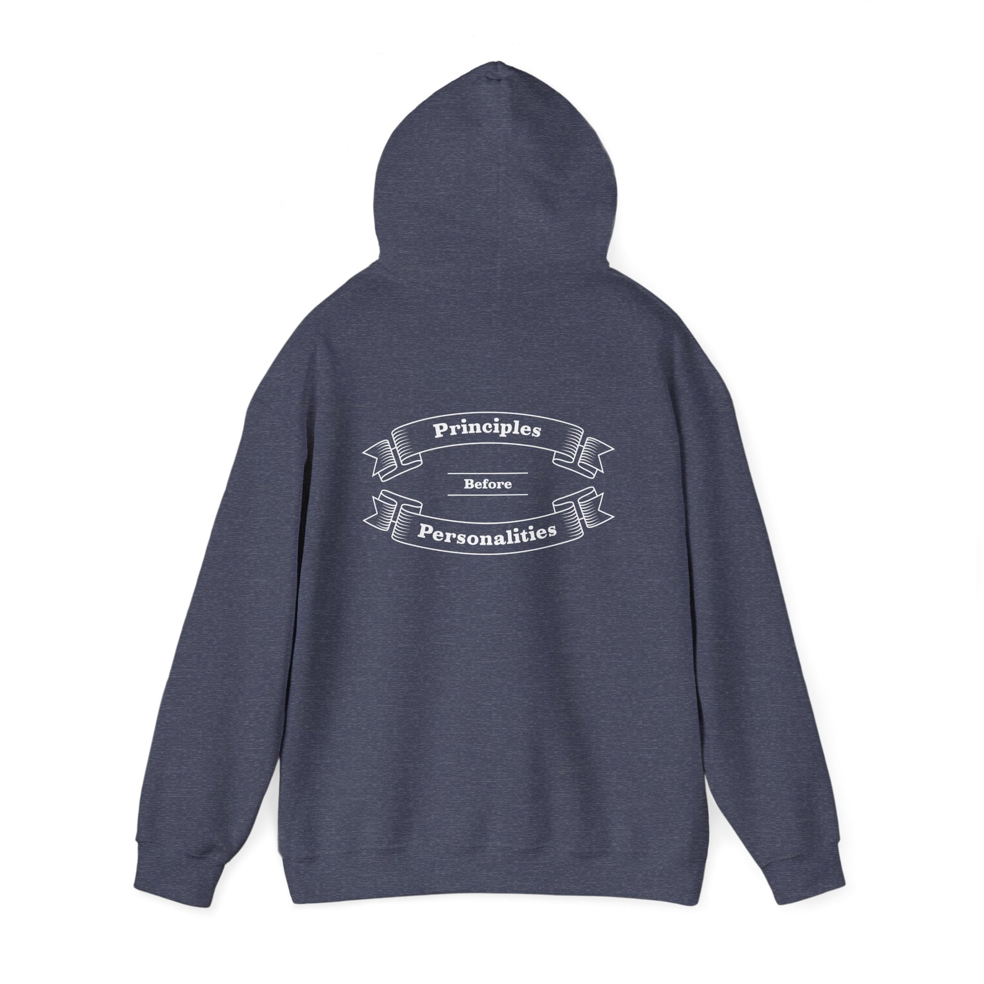 Haler Smith - Hoodie - Haler Smith Cotton Blend Hooded Sweatshirt Hoodie - Principles Before Personalities 1 - 2XL - 5XL