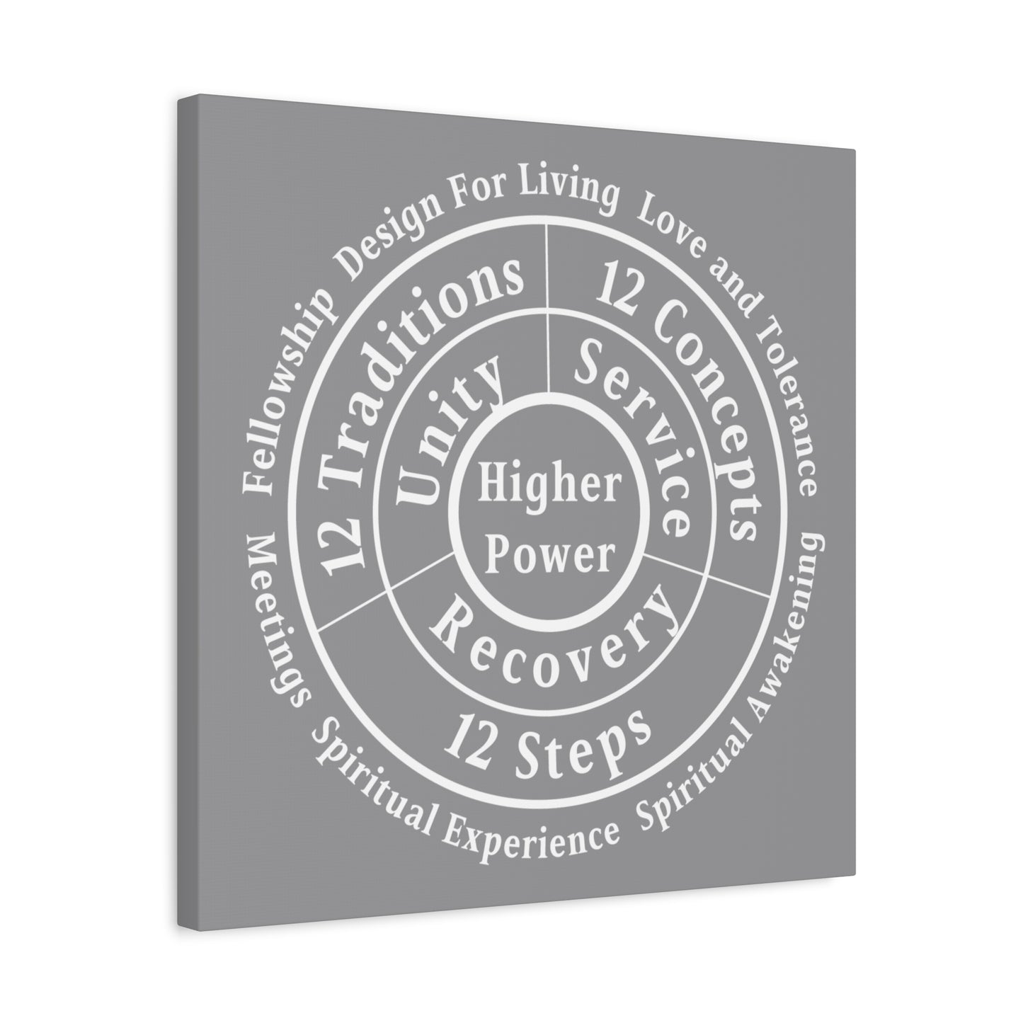 Haler Smith - Canvas - Haler Smith Matte Canvas - Higher Power 1 - Gray Matte Finish