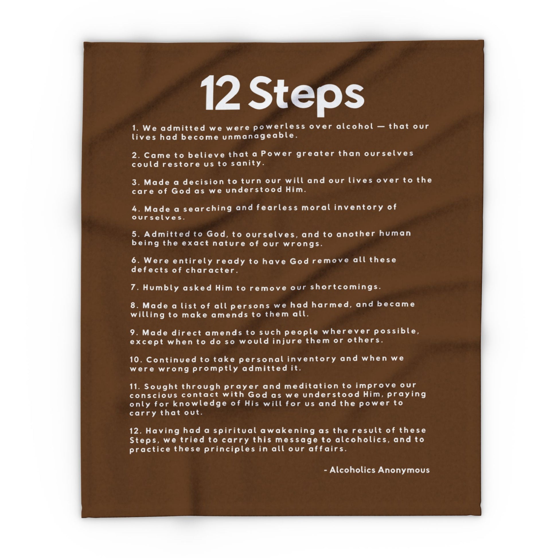 Haler Smith - Home Decor - Haler Smith Polar Fleece Blanket - 12 Steps - Brown