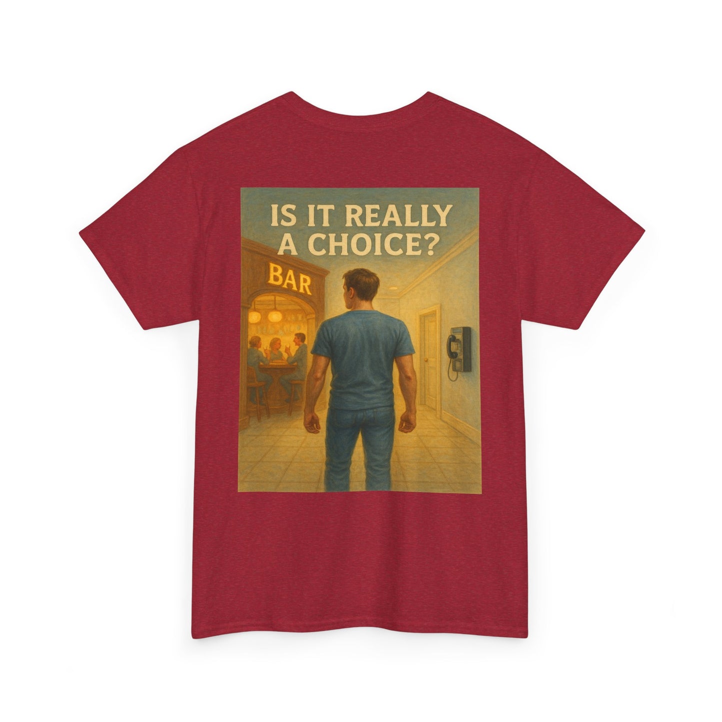 Haler Smith - T-Shirt - Haler Smith Heavy Cotton Short Sleeve Tee S - XL - Is It Really My Choice - Bar and Phone