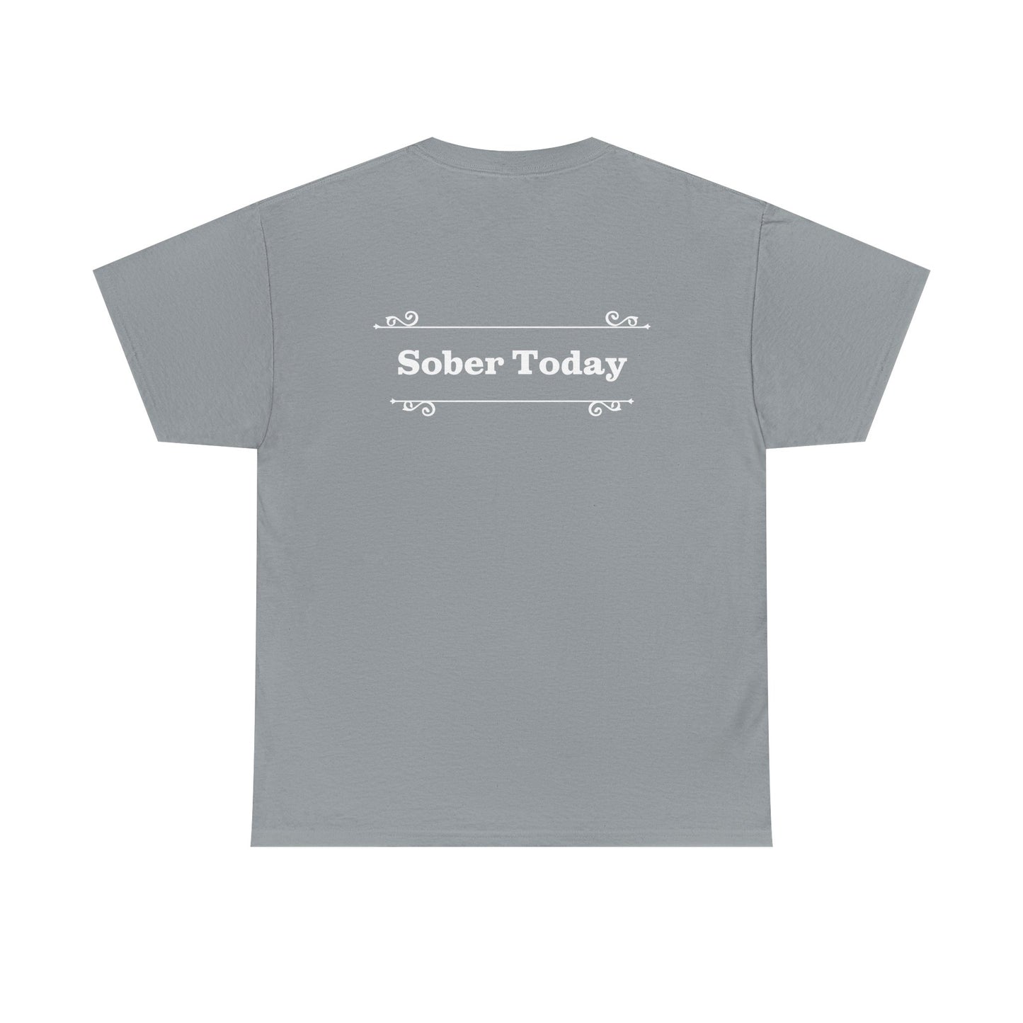 Haler Smith - T-Shirt - Haler Smith Heavy Cotton Short Sleeve Tee - Sober Today 1 - S - XL