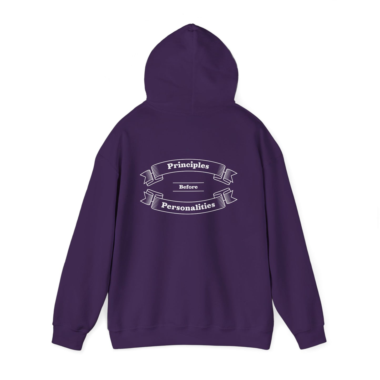 Haler Smith - Hoodie - Haler Smith Cotton Blend Hooded Sweatshirt Hoodie - Principles Before Personalities 1 - 2XL - 5XL