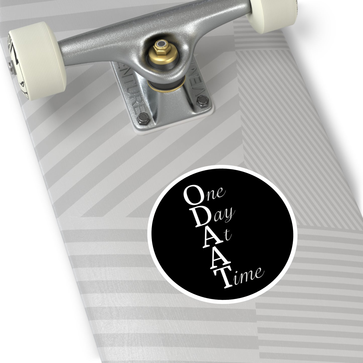 Haler Smith Vinyl Round Sticker - ODAAT - Black