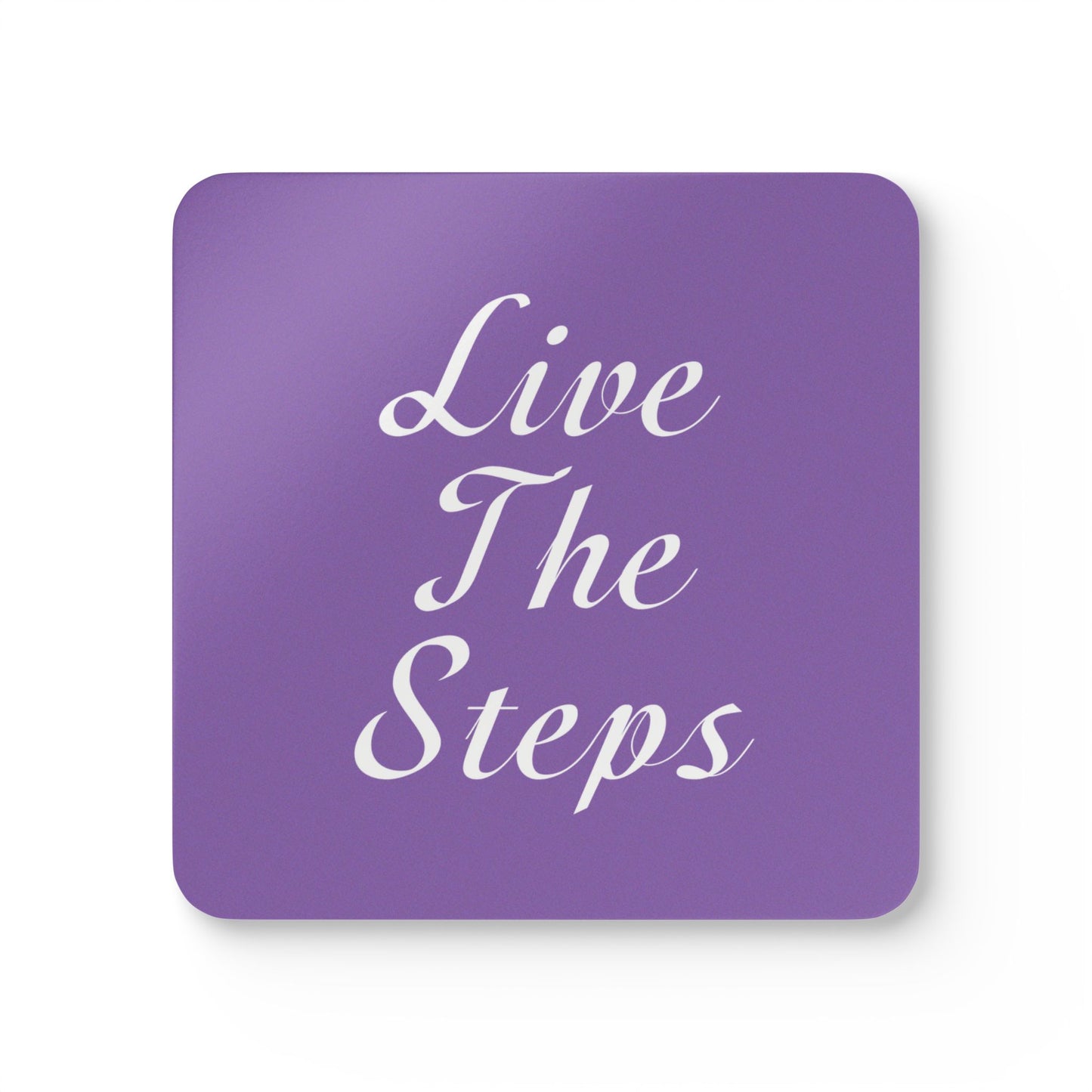 Haler Smith Corkwood Coaster Set Light Purple - Live The Steps White