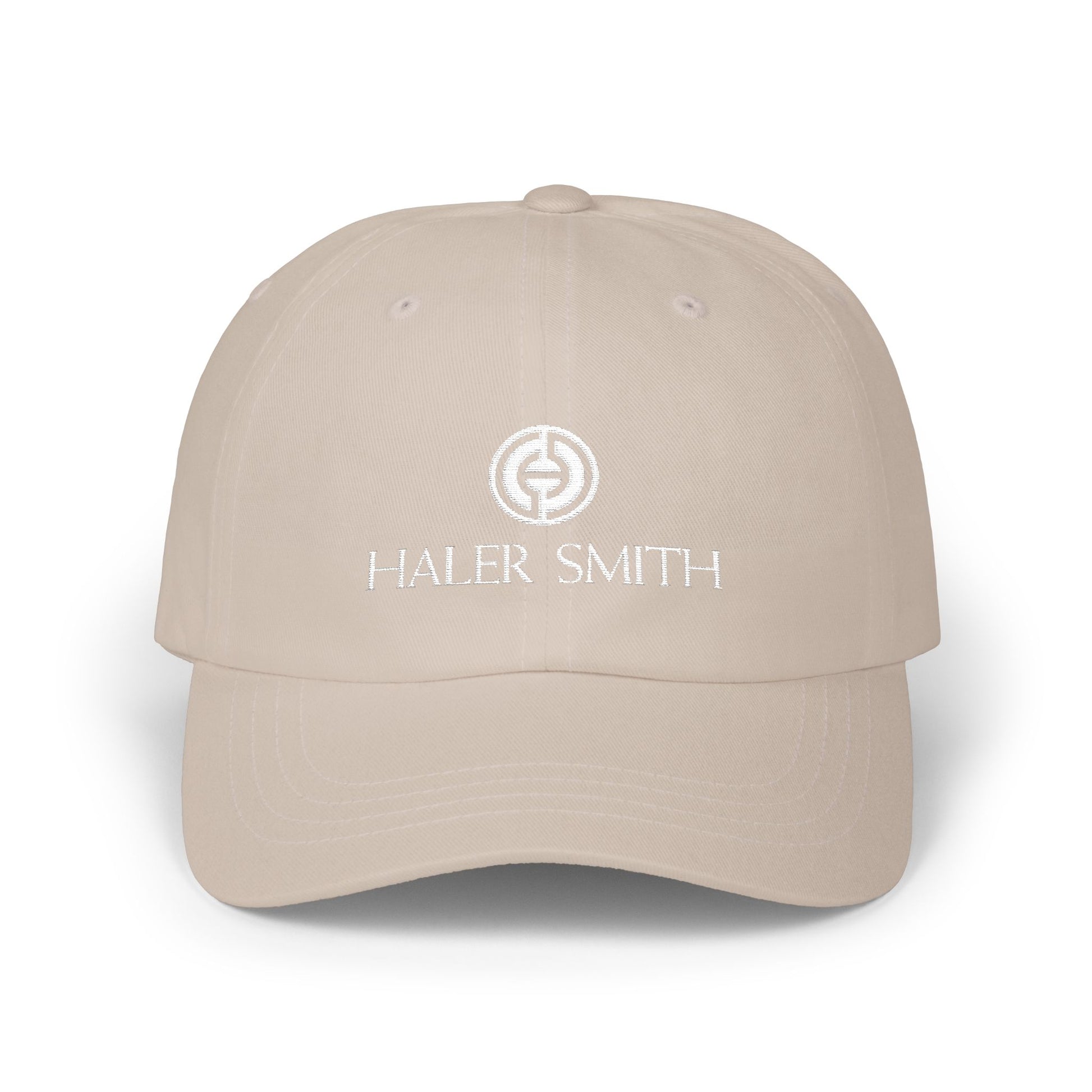 Haler Smith - Hats - Haler Smith Dad Cap - Haler Smith Logo - White
