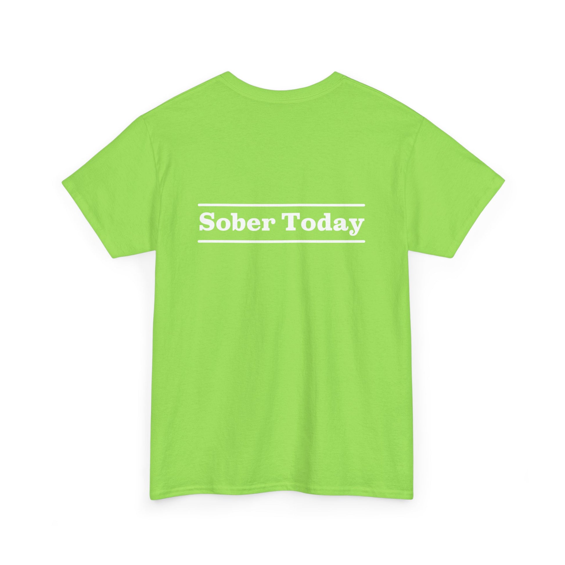 Haler Smith - T-Shirt - Haler Smith Heavy Cotton Short Sleeve Tee - Sober Today 3 - 2XL - 5XL