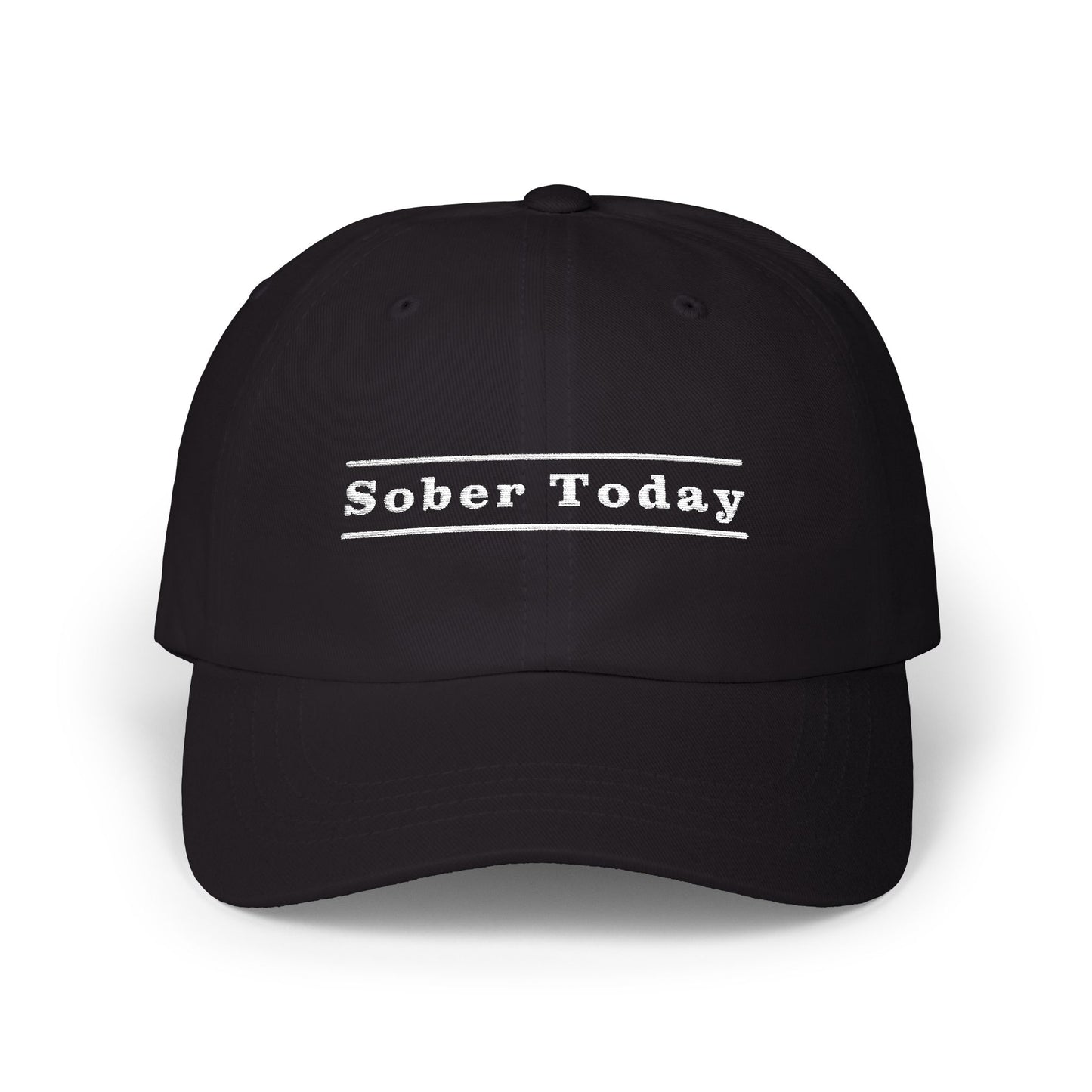 Haler Smith Dad Cap - Sober Today 3 - White