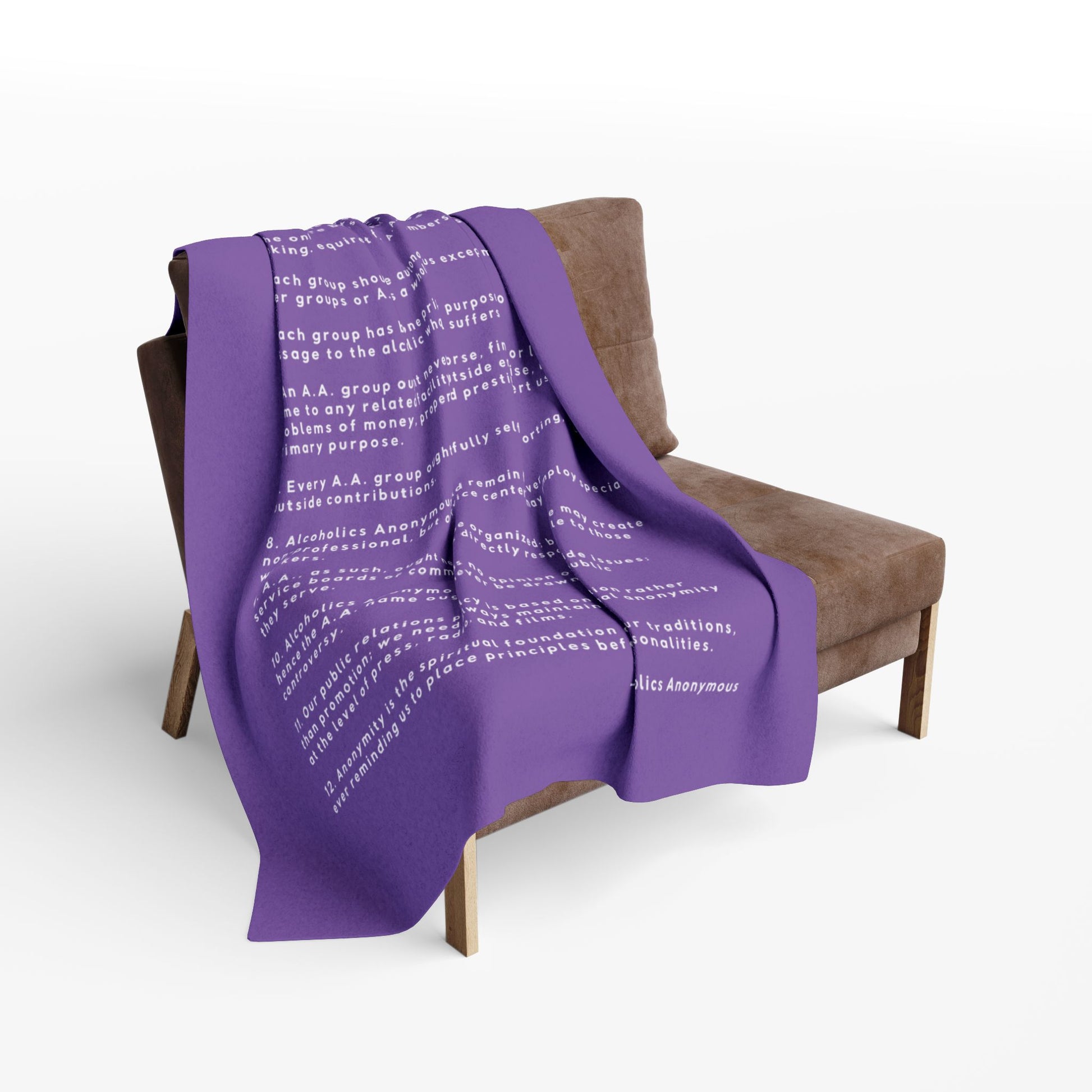 Haler Smith - Home Decor - Haler Smith Polar Fleece Blanket - 12 Traditions - Light Purple