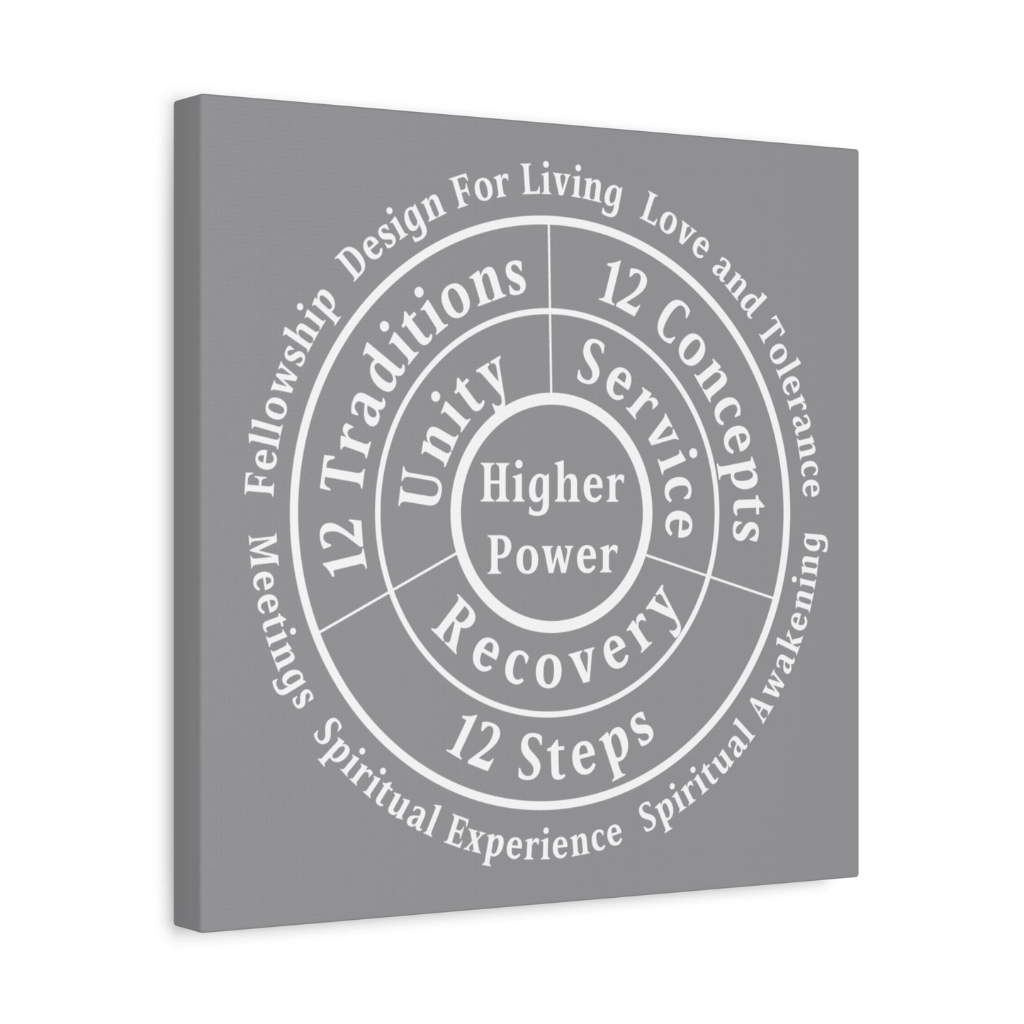 Haler Smith - Canvas - Haler Smith Matte Canvas - Higher Power 1 - Gray Matte Finish