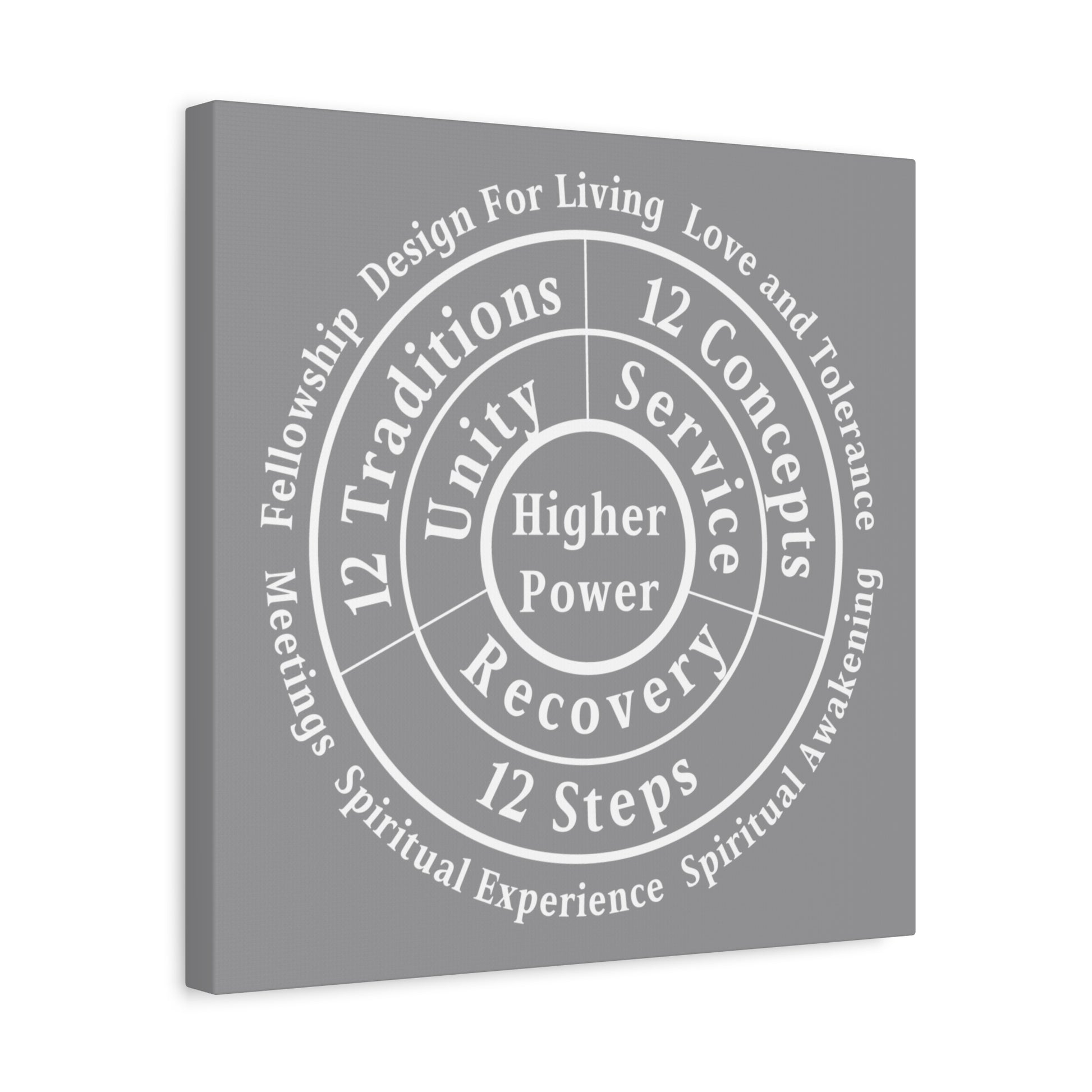 Haler Smith - Canvas - Haler Smith Matte Canvas - Higher Power 1 - Gray Matte Finish