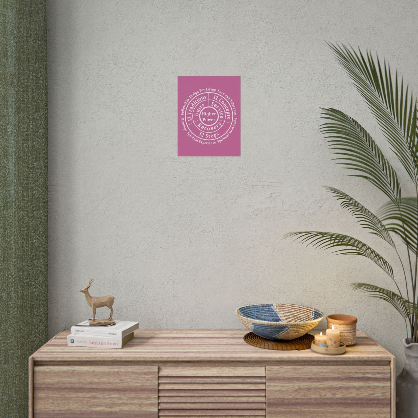 Haler Smith Rolled Poster - Higher Power 1 - Light Pink Matte Finish