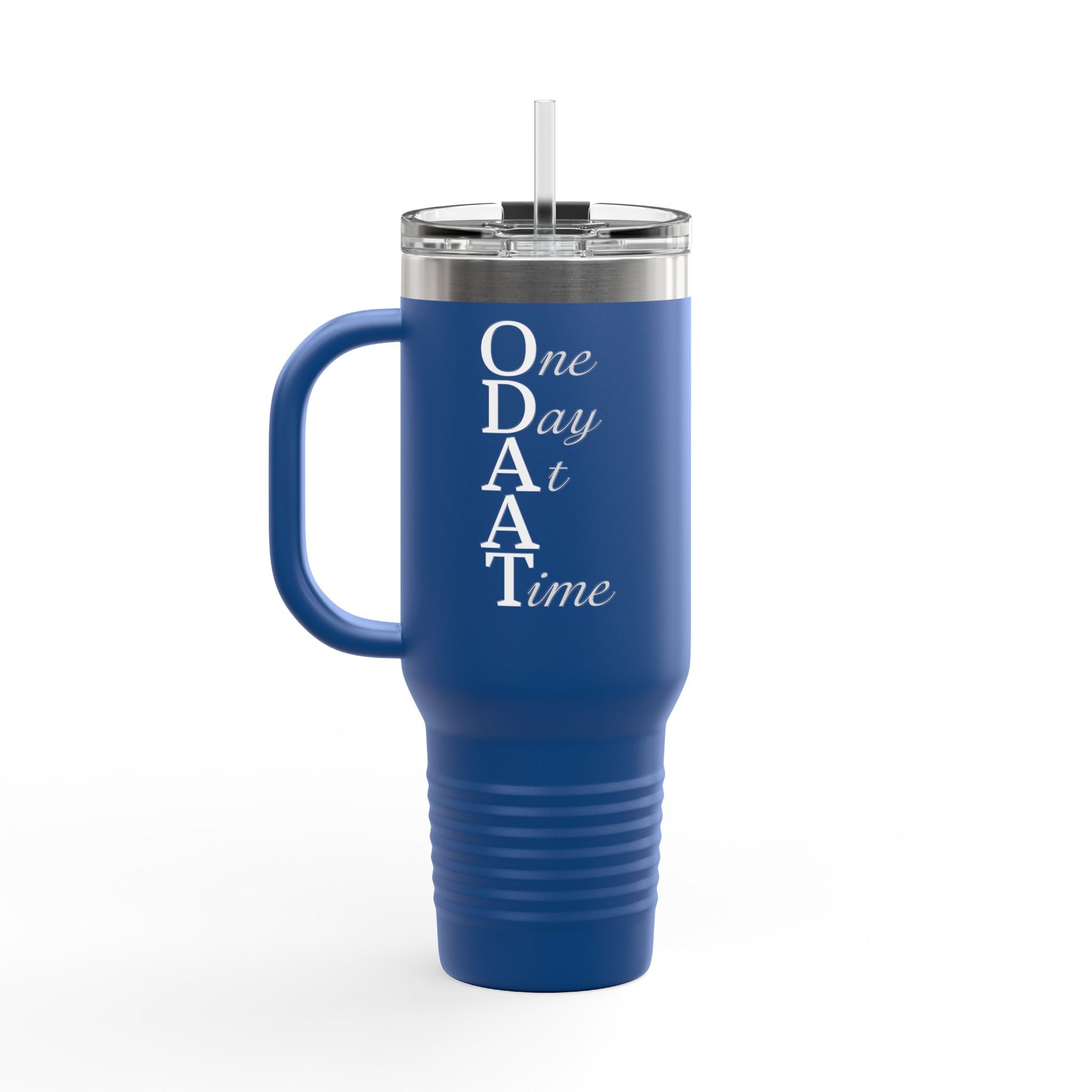 Haler Smith - Mug - Haler Smith Insulated Travel Mug with Straw 40 oz. - ODAAT - White Letters