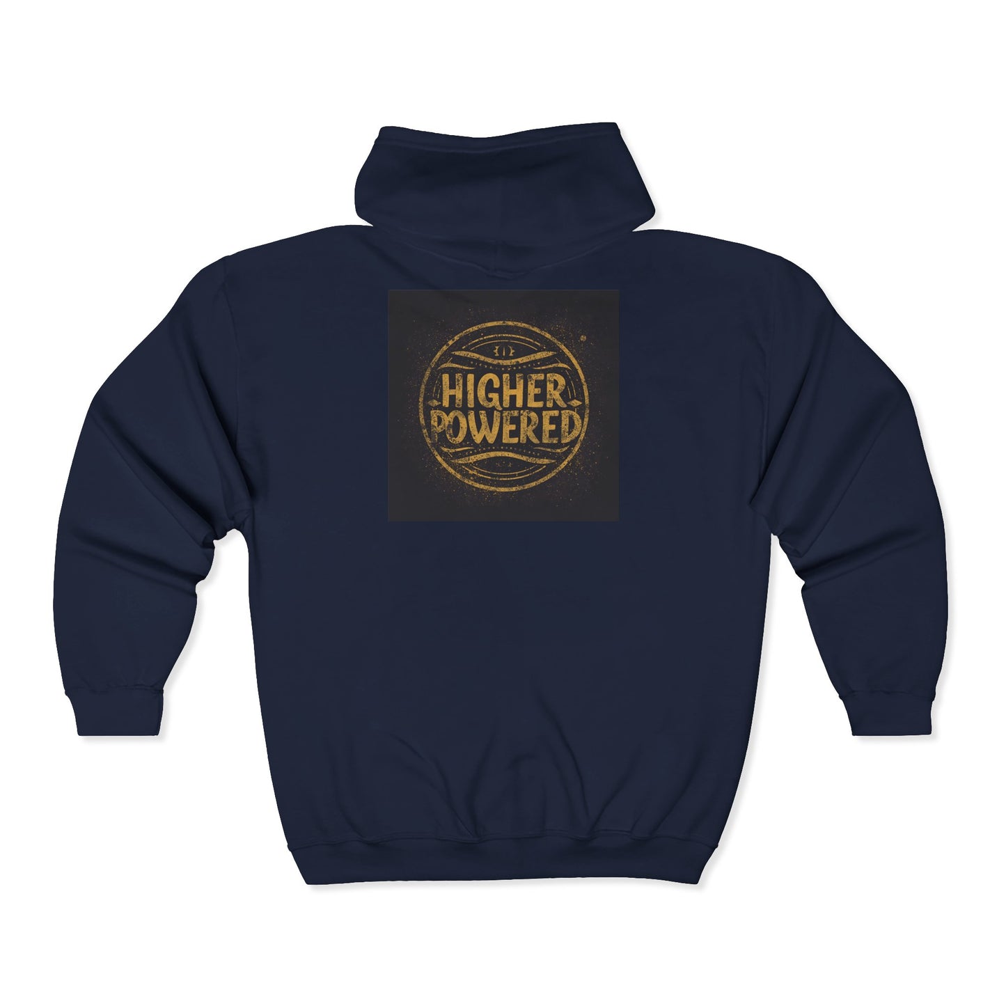 Recovery Zip Hoodie | Higher Powered Design 2 On The Back