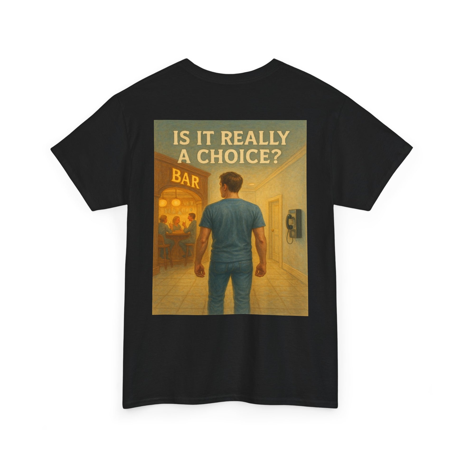 Haler Smith - T-Shirt - Haler Smith Heavy Cotton Short Sleeve Tee S - XL - Is It Really My Choice - Bar and Phone