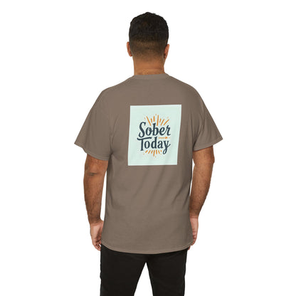 Haler Smith - T-Shirt - Haler Smith Heavy Cotton Short Sleeve Tee - Sober Today 6 - S - XL