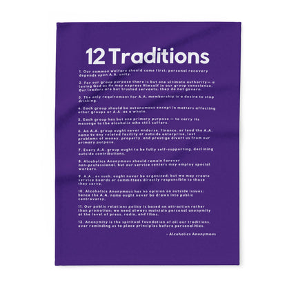 Haler Smith - Home Decor - Haler Smith Polar Fleece Blanket - 12 Traditions - Purple