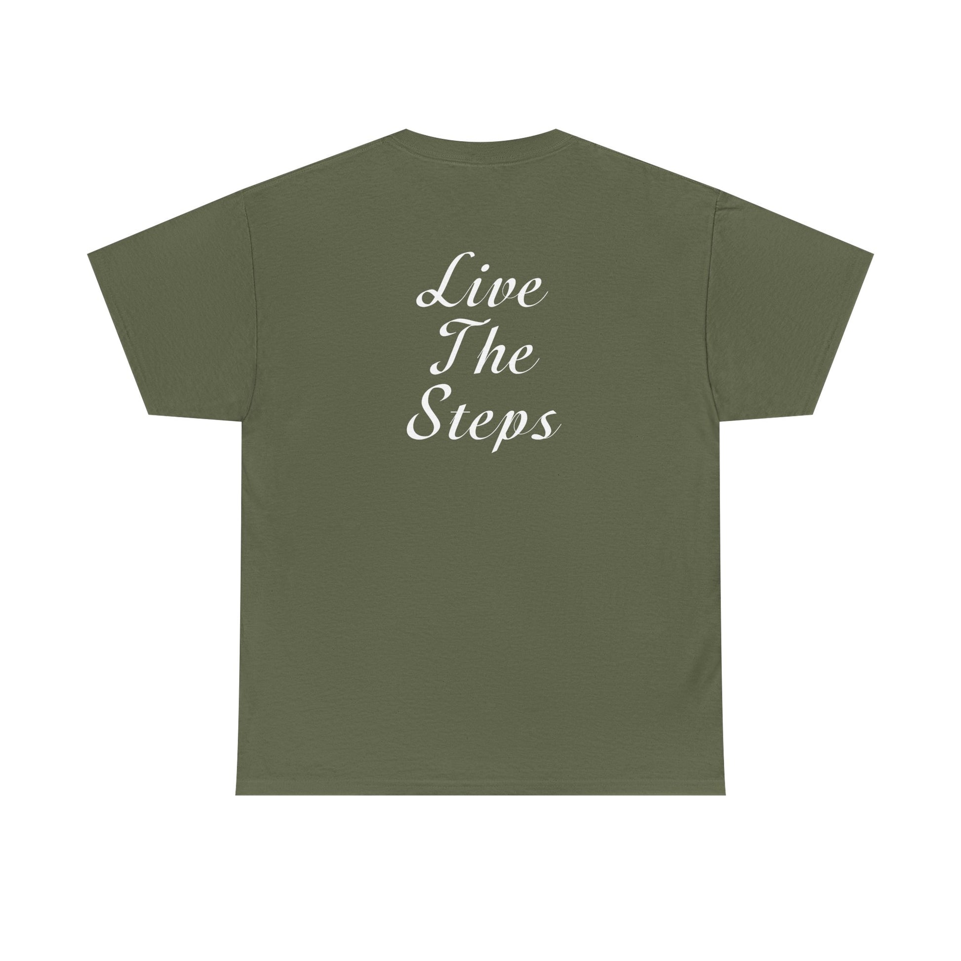 Haler Smith - T-Shirt - Haler Smith Heavy Cotton Short Sleeve Tee S - XL - Live The Steps - White Letters