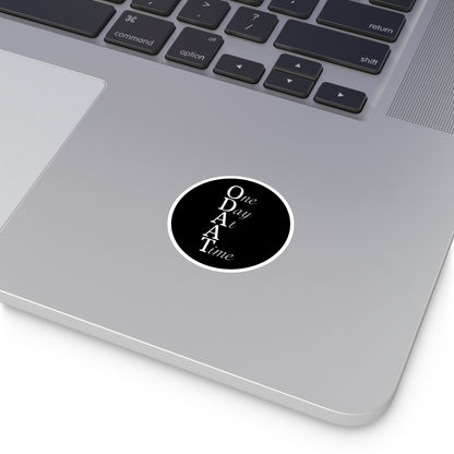 Haler Smith Vinyl Round Sticker - ODAAT - Black