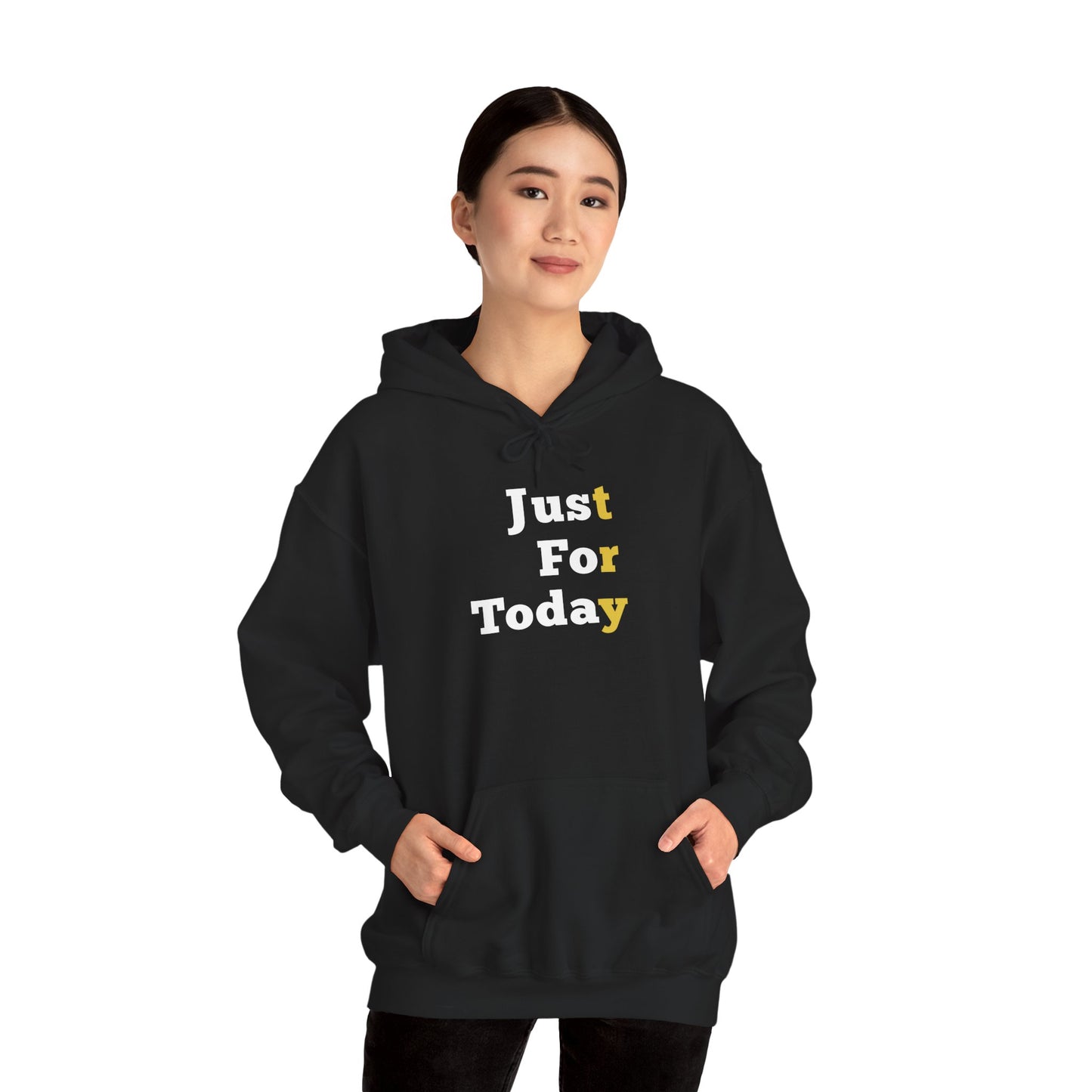 Recovery Hoodie | Just For Today Design 1 On The Front