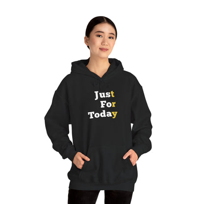 Recovery Hoodie | Just For Today Design 1 On The Front