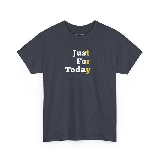 Recovery Short Sleeve T-Shirt | Just For Today Design 1 On The Front