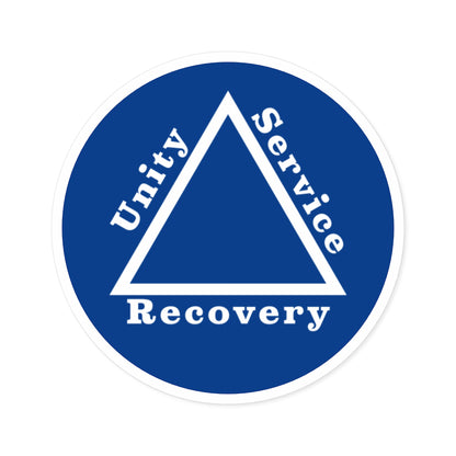 Haler Smith Vinyl Round Sticker - Unity Service Recovery 1 - Dark Blue