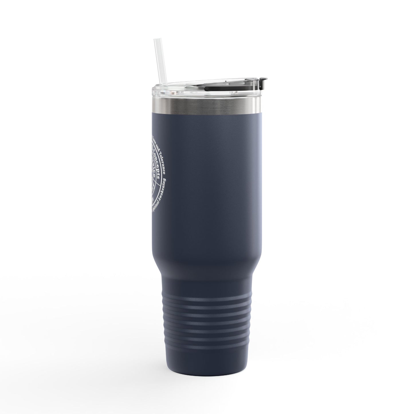 Haler Smith - Mug - Haler Smith Insulated Travel Mug with Straw 40 oz. - Higher Power 1 - White Letters