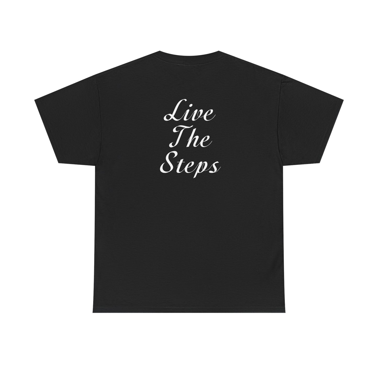 Haler Smith - T-Shirt - Haler Smith Heavy Cotton Short Sleeve Tee S - XL - Live The Steps - White Letters