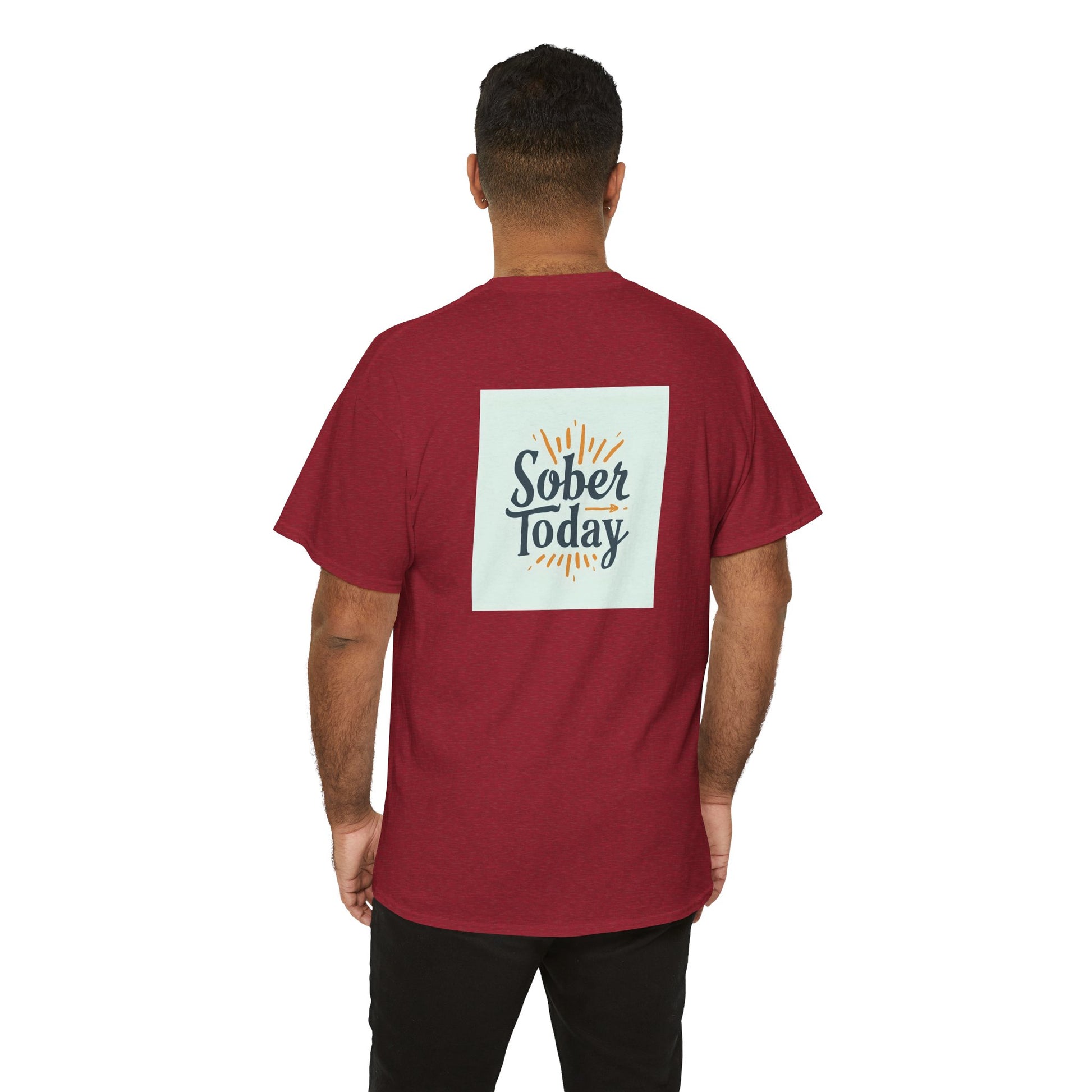 Haler Smith - T-Shirt - Haler Smith Heavy Cotton Short Sleeve Tee - Sober Today 6 - S - XL